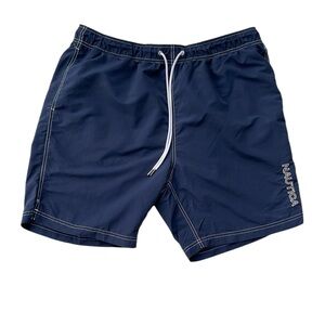 NAUTICA MENS QUICK DRY BLUE SWIM SHORTS INSIDE POCKET SIZE XL